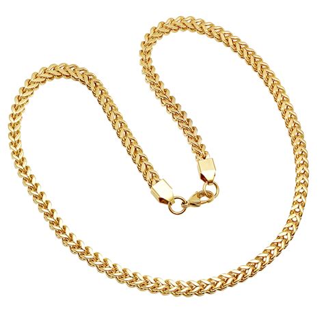 solid box chain necklace